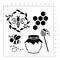 Bees & Honey Stencils by Craft Smart®, 12" x 12"